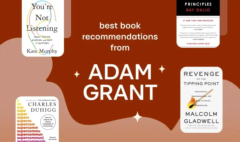 9 book recommendations from Adam Grant