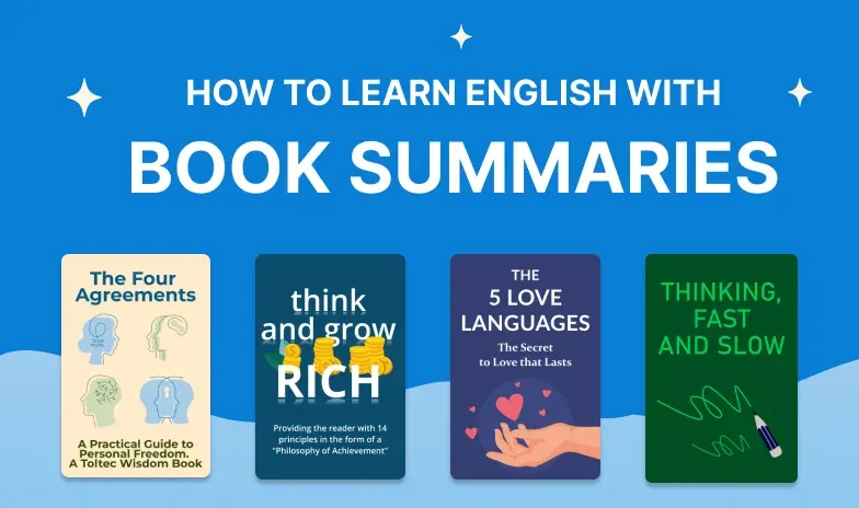 How to learn English with book summaries