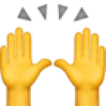 raising hands