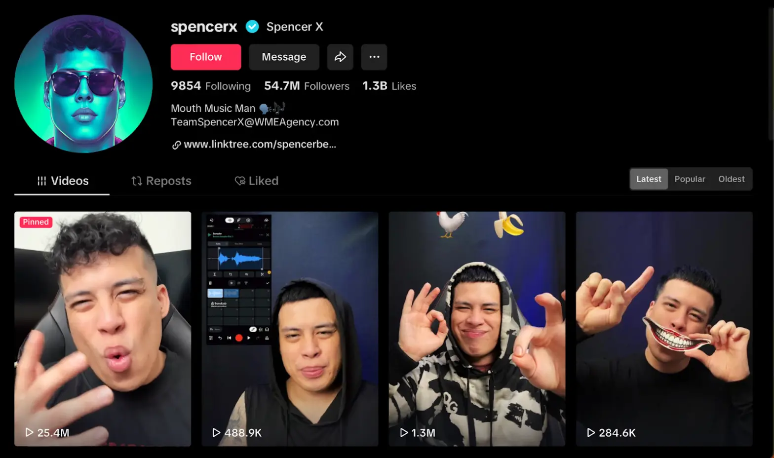 Spencer X’s profile