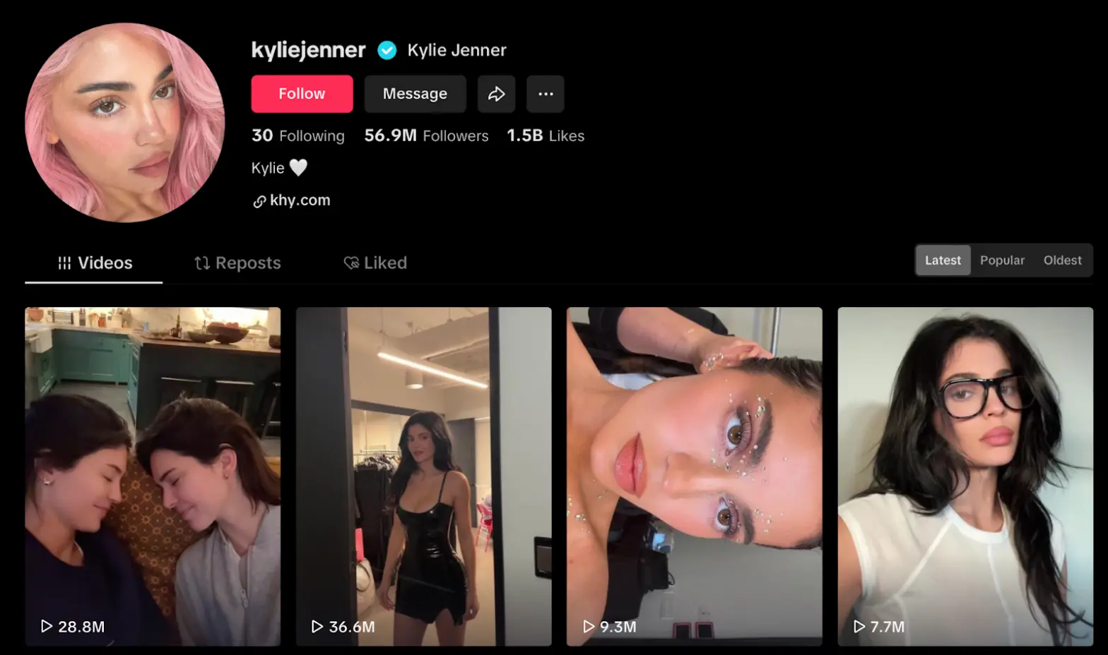 Kylie Jenner’s profile