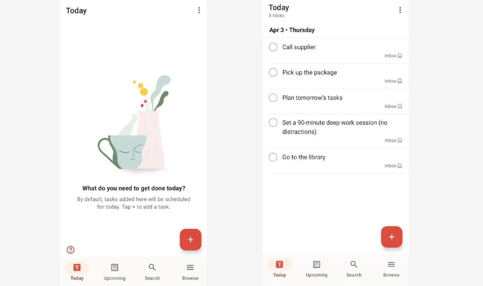 Todoist App screenshot