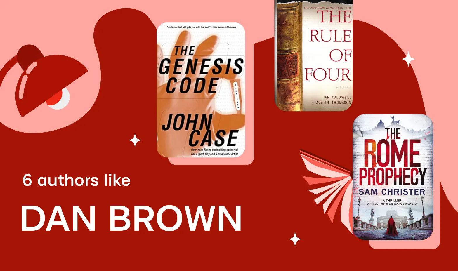 6 authors like Dan Brown or the history you wanna read