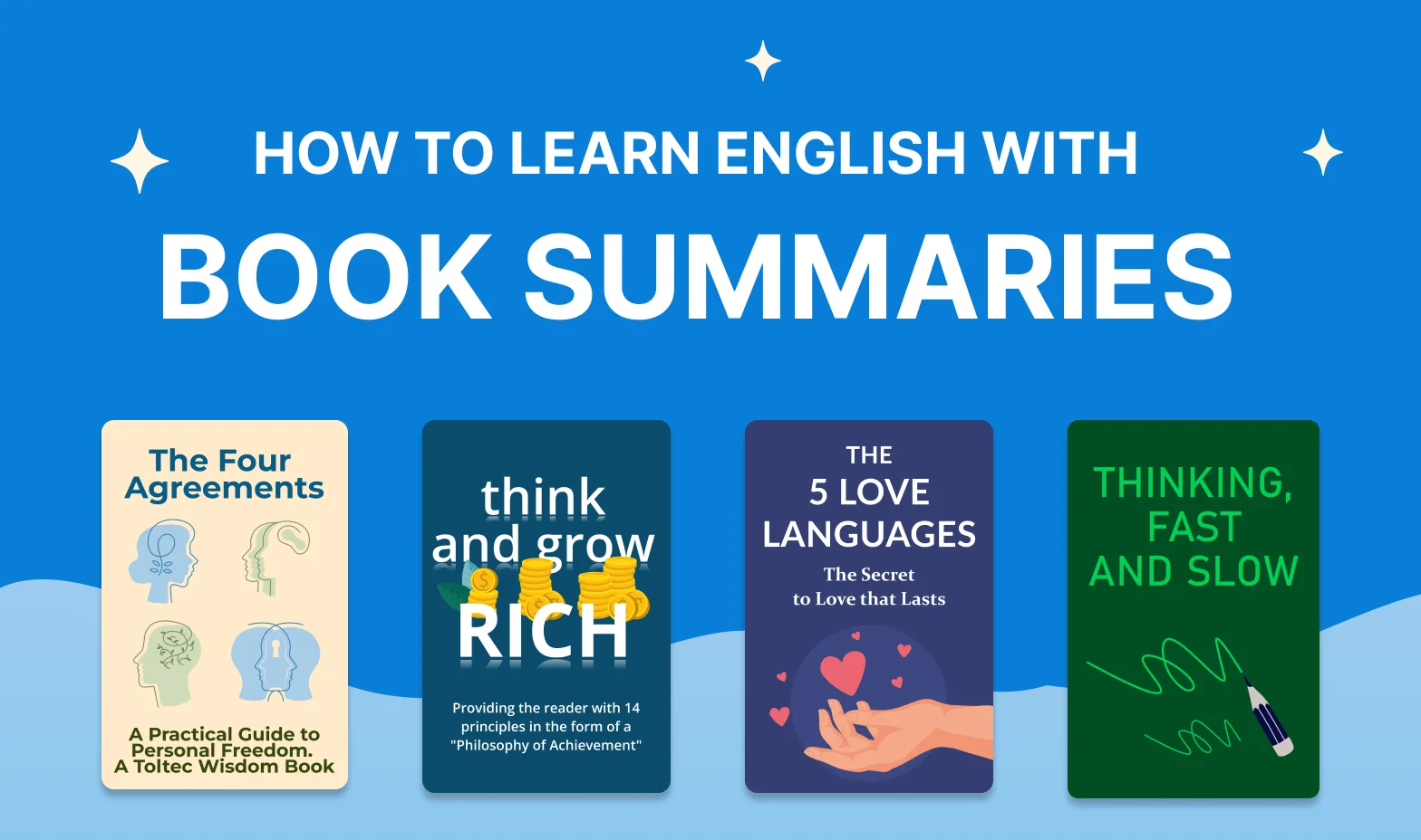 How to learn English with book summaries