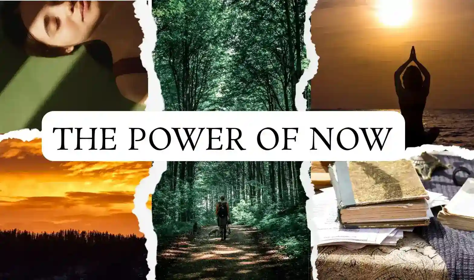 The Power of Now mindfulness concept focused on present-moment awareness