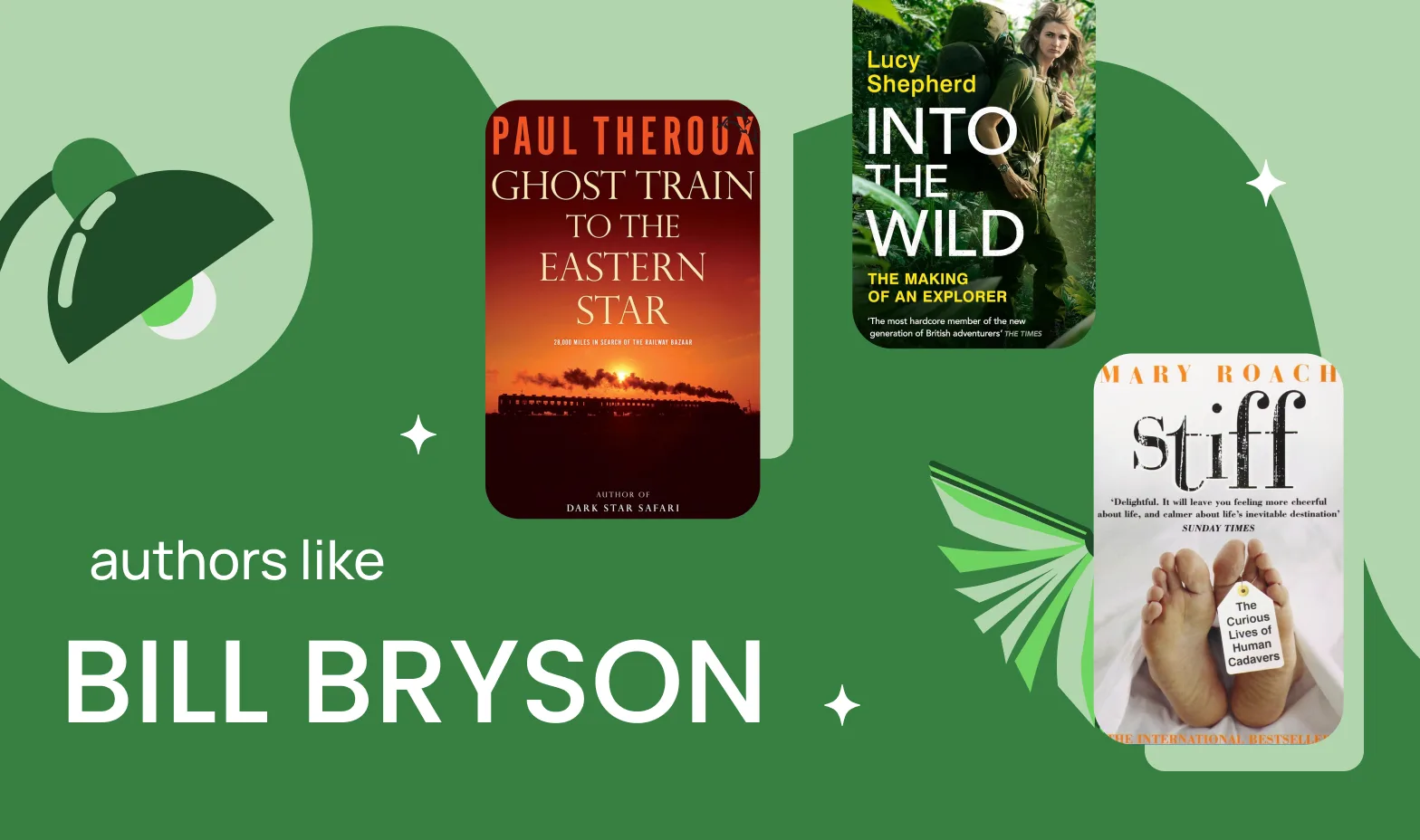Travel without leaving your bed with authors like Bill Bryson