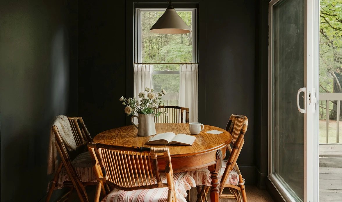 a book on a wooden table